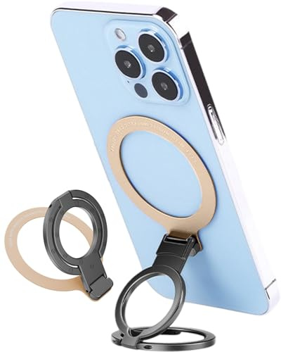 MOPZIJA 1PCS handyring，Handy Ring für Magnetkraft für Fingerhalterung 360°Drehbar als Ständer Ringhalter Handy Halterung magnetisch Kompatibel iPhone Samsung usw，Kompatibel mit allen Mobiltelefonen