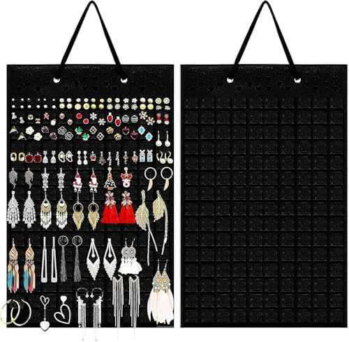 SVUPUE Earring Holder, Jewelry Holder Hanging Earring Organiser Earring Stand Display Wall Earring Hanger Wall Mount Jewelry Stand Holder for Necklaces Bracelet Earrings Ring