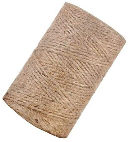 SHINEOFI Corda di Iuta Naturale Spago di Canapa per Lavori Fai da Te Cordoncino per Confezionamento Regali e Decorazioni Resistente
