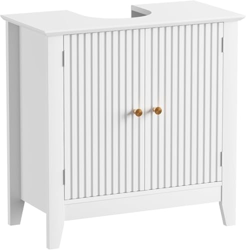 EOSVALO Waschbeckenunterschrank, Modernes und Waschbecken mit Unterschrank U-förmiges Design Badezimmerschrank; 2 Türen und EIN Fach; Geeignet für Badezimmer