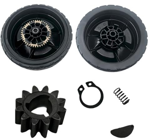 Gettimore Ruote per tosaerba da 20,3 cm e kit di trasmissione per Honda HRN216 VKA VKAA VLA VLAA VYA VYAA, compatibile con 44710-VR8-N00ZA 42710-VR8-N00ZA 42661-VE2-800 42672-VE2-800