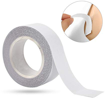 Semme Ruban Adhésif Double Face pour Le Corps, Bande Adhésive Transparente pour Soutien-Gorge, Col en V, Ruban Secret pour Robe Coupe Basse, Transparent, sans Danger pour la Peau,