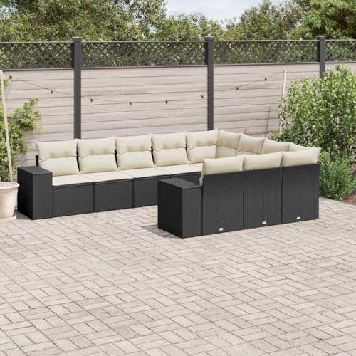 Owoxanthellate Sala da giardino in rattan sintetico, 62 x 62 x 69 cm, con braccioli per balcone, terrazza e patio, con telaio resistente ai raggi UV e gruppo di seduta resistente alle intemperie