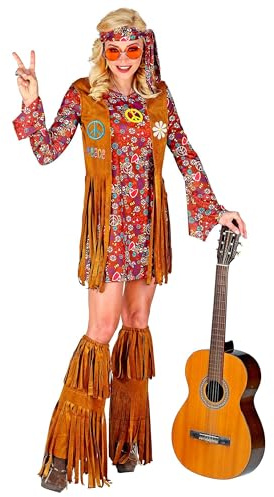 W WIDMANN MILANO Party Fashion – Kostym hippie, klänning, blomsterflickor, karnevalskostymer