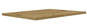 FORTE Tischsystem: Tischplatte aus Holzwerkstoff in Artisan Eiche, 140 x 3,8 x 90 cm