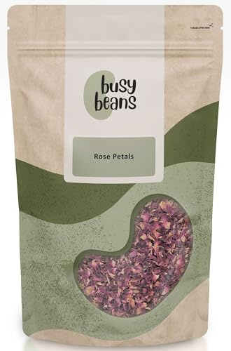 100% Natural Edible Dried Rose Petals (25g) | Premium Quality Food-Grade | Perfect for Tea, Baking, Desserts, Garnish & Decorations | No Additives or Preservatives