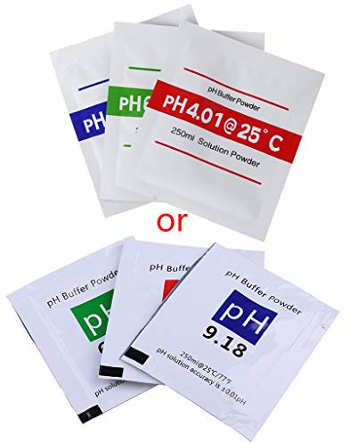 SHOTAY Ph-Kalibrierungspufferpulver, 3 Stück/Charge PH-Pufferpulver für Testmessgerät Kalibrierung messen PH 4,00 6,68 9,18 Rot + Blau + Grün