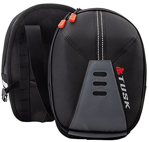 TUSK Sidekick Tank Saddle Bags Semi-Rigid Shell Tank Bags ADV Off-Road On-Road Motorcycle Camping Touring Tank Pannier Storage