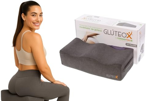 COMODITIPS Cuscino per glutei – Cuscino ergonomico per silhouette definita e posizione BBL – Ideale per esercizi, yoga e pilates – Comfort e stile a casa, ufficio o auto – Made in Spagna