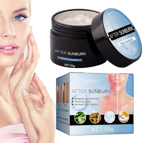 Lait After – Feuchtigkeitscreme Bio, beruhigend und | feuchtigkeitsspendend, reparierend, Sonnenbrand und Narben | Aloe Gel für Gesicht, Haare und Körper Lambo
