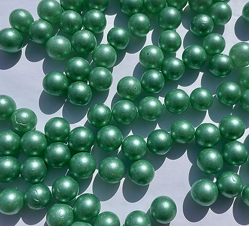 FAIRY TAIL & GLITZER FEE Metallic Grüne Murmeln Glasmurmeln 500g Glaskugeln Murmel Murmelspiel Grün Deko