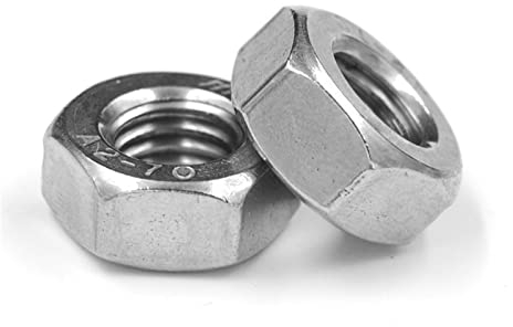 Verbindungsmutter, Sechskantmutter, 5-50 Stück M1 M1,2 M1,4 M1,6 M2 M2,5 M3 M4 M5 M6 M8 metrische Sechskantmutter Edelstahl-Sechskantmutter (Farbe: Messing-Sechskantmutter, Größe: M6 10 Stück) ( Color