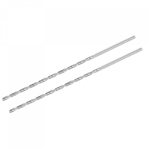TA-VIGOR 2Pcs 5.2mm Extra Long Twist Drill Bits 300mm HSS Straight Shank | High Speed Steel Spiral Drill Bits for Wood, Metal, Aluminium and Plastic