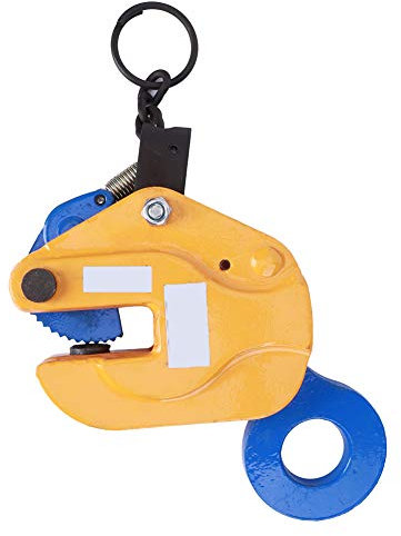 Pince de Levage à Plaque Verticale en Acier allié 1T, équipement à Ressort Antidérapant, et Facile à Utiliser pour les Pièces Mécaniques