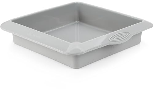 Backefix 20x20 Brownie Backform Silikon, vielseitige Silikon Backform eckig für Brownies und Aufläufe - Ideal für Kuchen, Brownies und herzhafte Gerichte, BPA-frei, lebensmittelecht