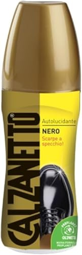 Generico Kit Pulizia Scarpe PROPLANET Calzanetto - Liquido Autolucidante per Pelle con Applicatore - Cromatina Marrone, Trasparente, Nera - Lucido Scarpe Rapido e Efficace.