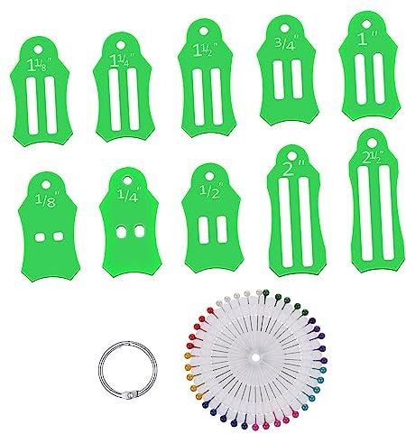 Hohopeti 1satz Stoff Schrägband Maker Präzises Nähwerkzeug Für Herstellung Von Einfassband Für Taschen Servietten Und Schals Handlich Und Langlebig