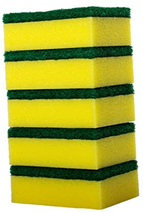 minkissy 12pcs Dishwashing Sponge Block Scrub Sponge Kitchen Cleaning Non-Slip Dish for Washing up