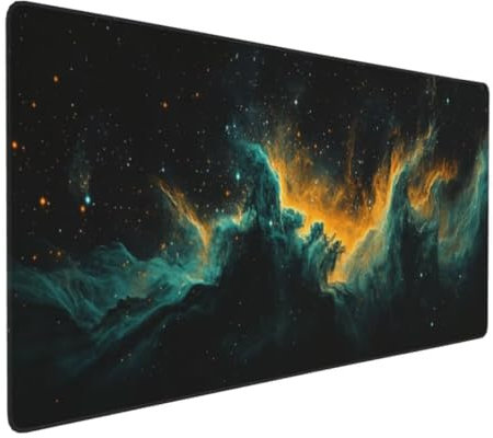 Abstrakt Sternennacht Mauspad, Large XXL Mouse Pad 700x300x3mm Tastatur Matte, Groß WassXerdicht Anti-Rutsch Mauspad, Erweiterter Schreibtisch Schutz Mauspad für Geschenk Weiblich Home Office k-221