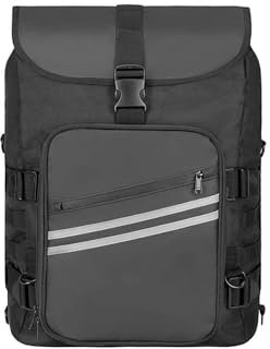 VAHAKKRMVM Motorrad Satteltaschen Motorrad Sissy Bar Tasche Hecktasche Mit Wasserdichtem Regenschutz Reisegepäck Helmtasche Motorrad Outdoor Campingausflug