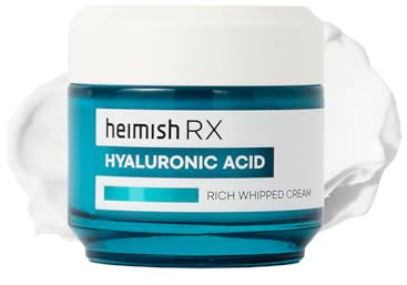 HEIMISH RX Hyaluronic Acid Rich Whipped Cream - Deep Moisturizer for Sensitive and Dry Skin, Daily Face Cream, Lightweight, with Hyaluronic Acid, Panthenol, Korean Skincare, 50ml (1.69 fl. oz)
