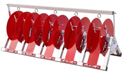 Zusammenklappbarer Kabeltrommelständer, mehrachsiger Kabelabroller mit 2/3/4/5 Ablagefächern, verstellbarer Trommelbreite, 30 kg Tragkraft, for Baustellen(35x82x28cm)