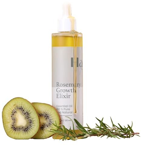 Hair Fusion Rosemary Growth Elixir 120ml – 100% Pure Natural Hair Oil for Hair Growth & Thickness – Strengthening Treatment with Castor Oil, Jojoba & Vitamin E (Rosemary Oil)