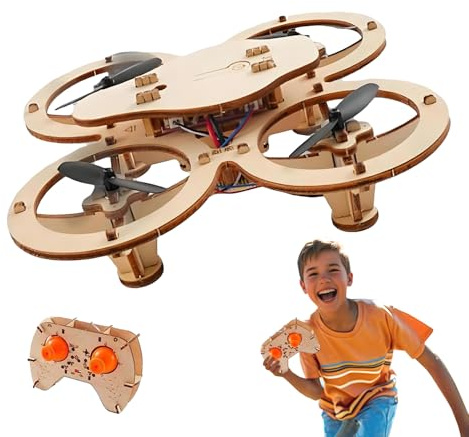 Kit per la costruzione di Drone fai da te, Quadricottero Drone da montare, kit di modello di costruzione di quadricottero RC,Modelli creativi e kit scientifici educativi per bambini e adulti