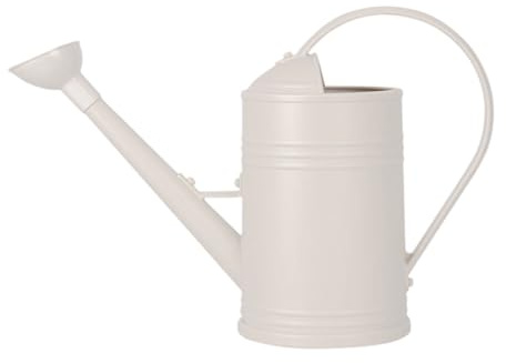 Regadera de 2 L / 4 L para interior para plantas de casa pequeñas con boquilla larga, modelo de flores, rociador de jardinería, color blanco