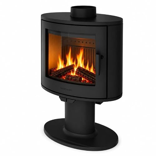 Poêle à bois NORDFLAM - WERONA 9 kW en Fonte - Noir