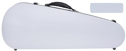 Geigenkoffer Fiberglass 4/4 SlimFlight special weiß 3D M-case + Bogenkoffer