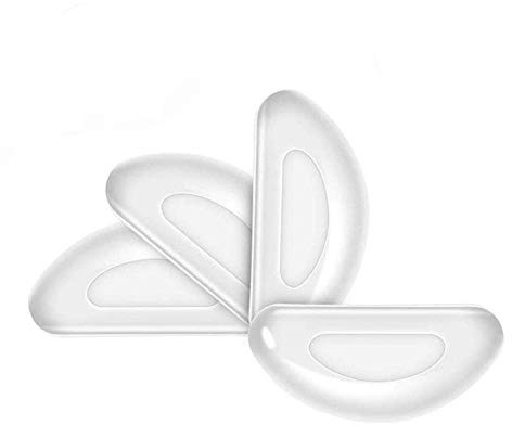 Coussinets de Nez Adhésif Plaquettes de Nez en Silicone Antidérapante Nez Pad pour Lunettes Lunettes de Soleil Spectacles 2mm-12 Paires(Transparent)