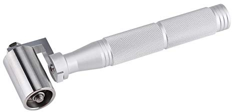 1 Stück Andrückroller Tapeten Nahtroller Hand Druck Roller mit Aluminiumlegierung Griff,Andrück Rolle Wand Papier Dekoration Werkzeug-40mm Edelstahl Tapete DIY Hand Roller Druckkante Roller