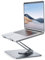 Gladgogo Laptop Ständer, Verstellbarer Ergonomischer Notebook Ständer, Belüfteter Aluminium-Notebookhalter für Schreibtisch Kompatibel mit Allen Laptops 10-17 (Silber)