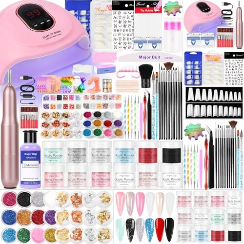 Nagelfräser für Gelnägel mit UV Lampe für Gelnägel set,nagelfräser,Nagelzubehör, Acrylic Powder,Nagelfeilen,Nagelstudio Set für UV Nageldesign Gelnägel Nagelset Nail Art Geschenke Frauen