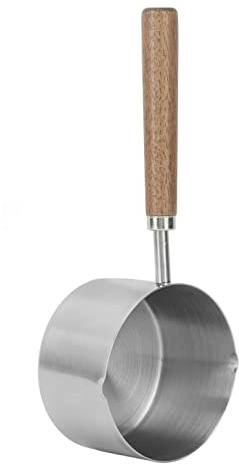 Kleiner Milchtopf, Butterschmelztopf, 200 Ml, Edelstahl, Tragbarer Milchtopf, Butterwärmer, Kleiner Kochtopf Zum Kochen von Milch, Soße, Soßen, Nudeln, Kaffee, Tee, Suppe