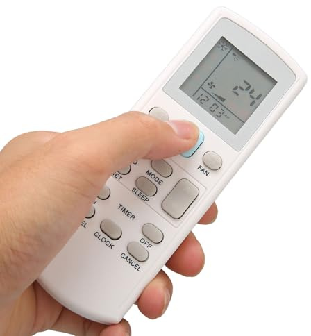 Reemplazo del Control Remoto del Aire Acondicionado ACSON APGS02 Botones Sensibles Pantalla LCD Reemplazo del Control Remoto de CA, Control Remoto de CA Universal (Blanco)