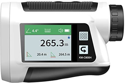 Land Surveying Equipment LCD Telemetro Laser Telescopio Outdoor Golf Voice Caddy Telemetro Caso Roulette Misuratore di Nastro Telemetro Telescopio Palmare GPS (Color : White C, Size : 1500M)