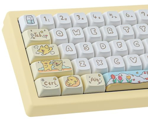 Tsungup Custom Keycaps,139 Tasten XDA Profil Tastenkappen PBT Keycaps Set für mechanische Tastatur, Kompatibel mit Cherry MX Tasten für 61/64/68/75/84/87/96/98/104/108 60% Tastatur