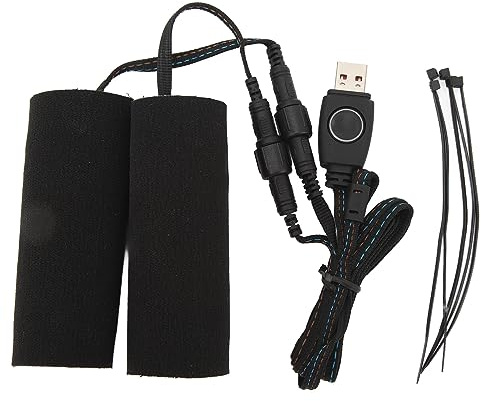 Manopole Per Manubrio Riscaldate, Copertura della Maniglia Riscaldante Copertura del Manubrio con Regolazione della Temperatura a 3 Velocità USB 5V Per Scooter da Bicicletta Elettrico Per Moto