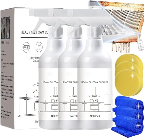 Splash Foam Spray Splash Spray Tablets and Spray Bottles Household Multipurpose Cleaner For Range Hoods, Ovens, Air Fryers, Stoves and More