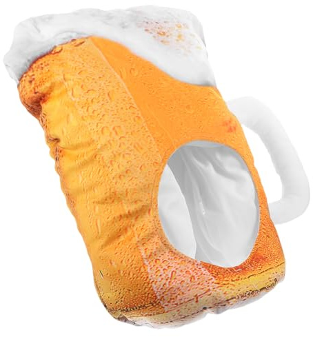 BRIGHTFUFU Beer Mug Hut Lustige Plüschbierkrug-mütze Für Partys Cosplay Und Fotorequisiten Bequeme Und Kreative Kopfbedeckung Für Jeden Anlass