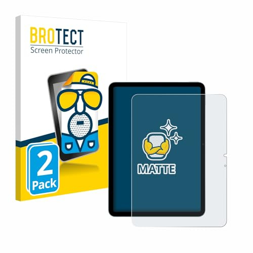 BROTECT Schutzfolie für Apple iPad Air 11 M2 2024 | 2 Stück Entspiegelnder Displayschutz Made in Germany Matte Displayschutz-Folie Anti-Reflex Anti-Fingerprint Einfache Montage