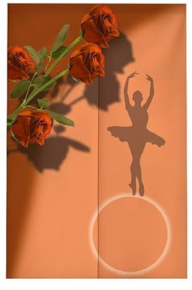 Türvorhang Orange Rose Girl Türvorhang Insektenschutz Polyester Raumteiler Vorhang mit Teleskopstange Vorhang Kurz Küchenvorhang Fliegenvorhang Terrassentür Waschbar Tür Vorhang 80x200cm