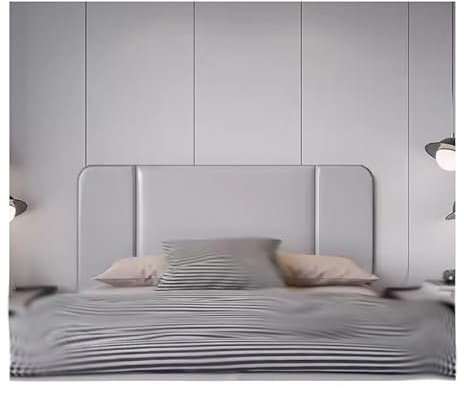 CWCQGH Anti-Collision Wall Mat, Panels Wall Mounted Upholstered, Removable Soundproof Panel, PU Material Double-sided Stickers Backsplash For Bedroom Dojo Play Room(Grey 180X50CM)