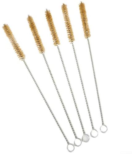 Cepillos de tubo de acero inoxidable (5 piezas) para limpieza profunda de zonas de difícil acceso (25 mm)