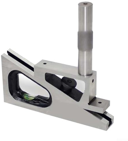 Pialla e calibro per piallatrice, pialla elettrica, con livella e costruzione, asta di prolunga da 7,6 cm, per guide a forma di V e rettificate