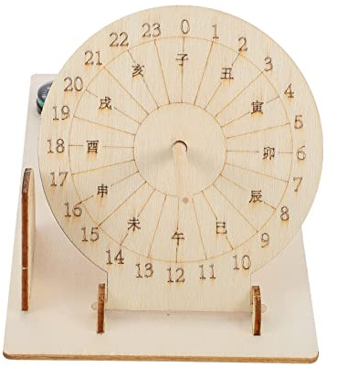 HAMPPLIES Reloj De Sol De Madera Educativo Modelo Científico DIY para Enseñanza Juguete Didáctico y Práctico para Niño Niña y Estudiantes