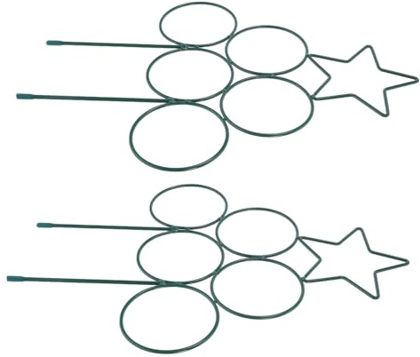 Yardwe 2piezas Marco De Soporte para Jardinería De Metal para Plantas Trepadoras y Flores Enrejado para Rosas y Hortalizas para Jardín Patio y Balcón