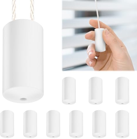 10Pcs Breakaway Cord Condensers, Anti-Strangulation Blind Cord Safety Device, Tool-Free Easy Installation Connector Holder for Blinds & Shades, Baby Proof for Household with Young Kids & Pets